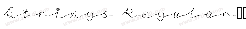 Strings Regular字体转换